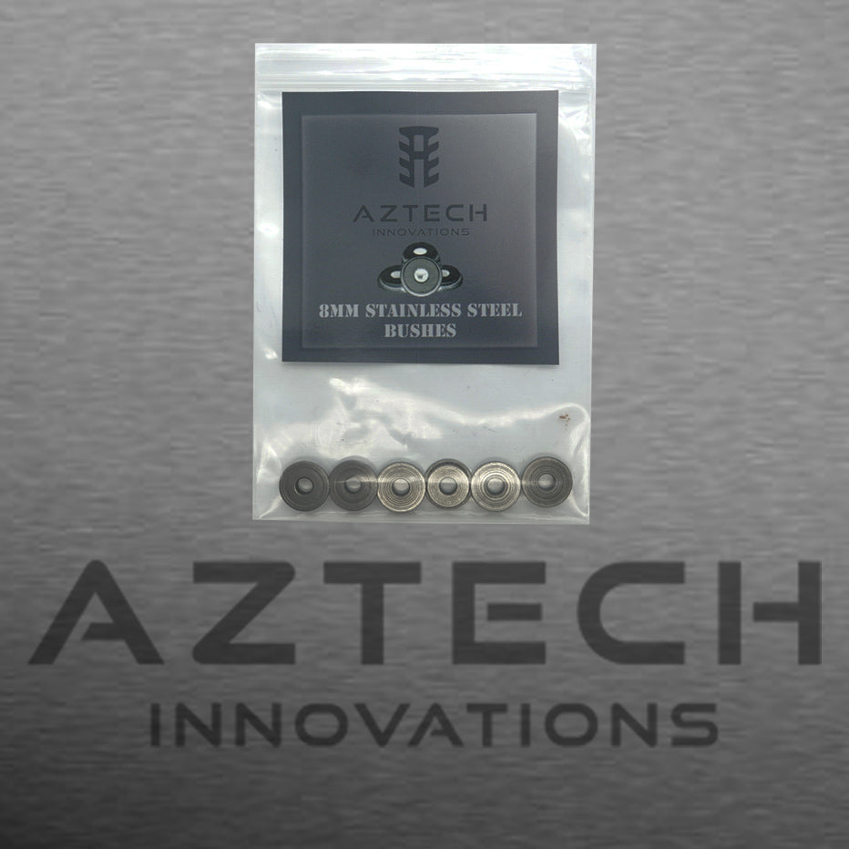 Aztech 8mm Low Profile Bushes 440 Hardened Stainless Steel